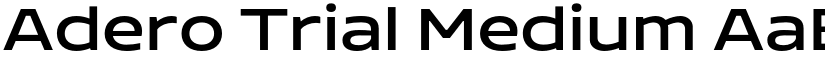 Adero Trial Medium font