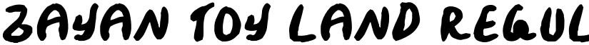 Zayan Toy Land Regular font