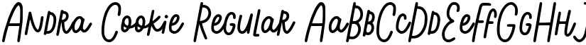 Andra Cookie Regular font