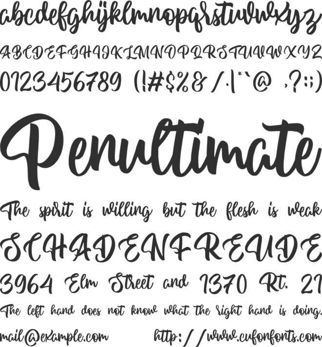 Twinkling font preview