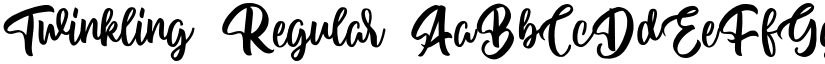 Twinkling Regular font