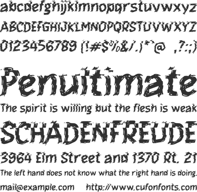 f Frelly font preview
