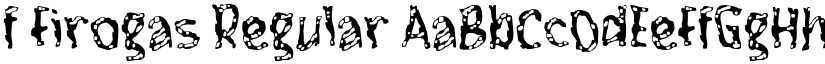 f Firogas Regular font