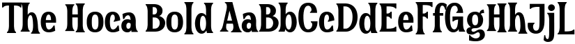 The Hoca Bold font