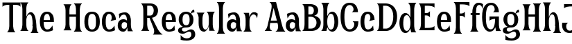 The Hoca Regular font
