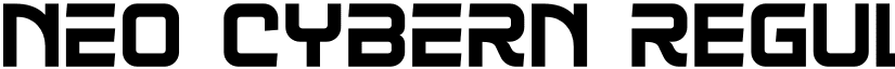 NEO CYBERN Regular font