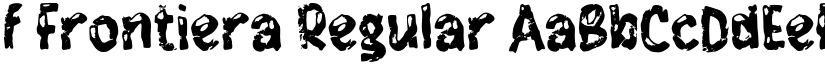 f Frontiera Regular font