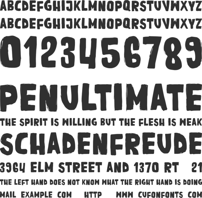 GOOD MOVE font preview