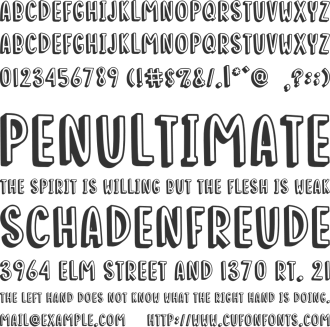 Rose Sally font preview