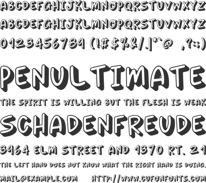 SUSHI SHIRO font preview