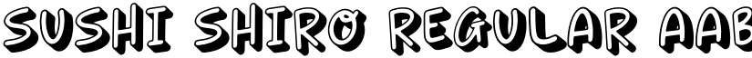 SUSHI SHIRO Regular font