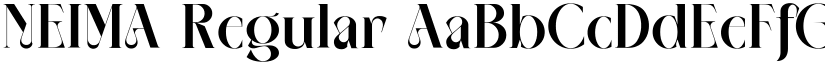 NEIMA Regular font