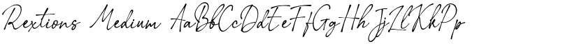Rextions Medium font