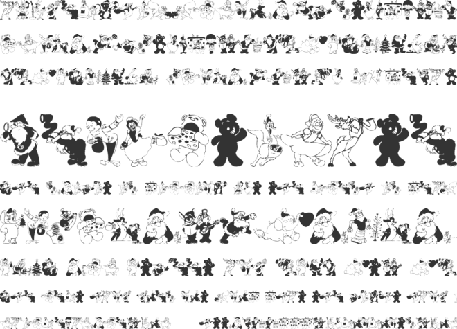 Xmas Batzz font preview