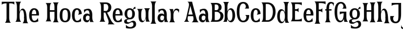 The Hoca – Display Serif Font font download