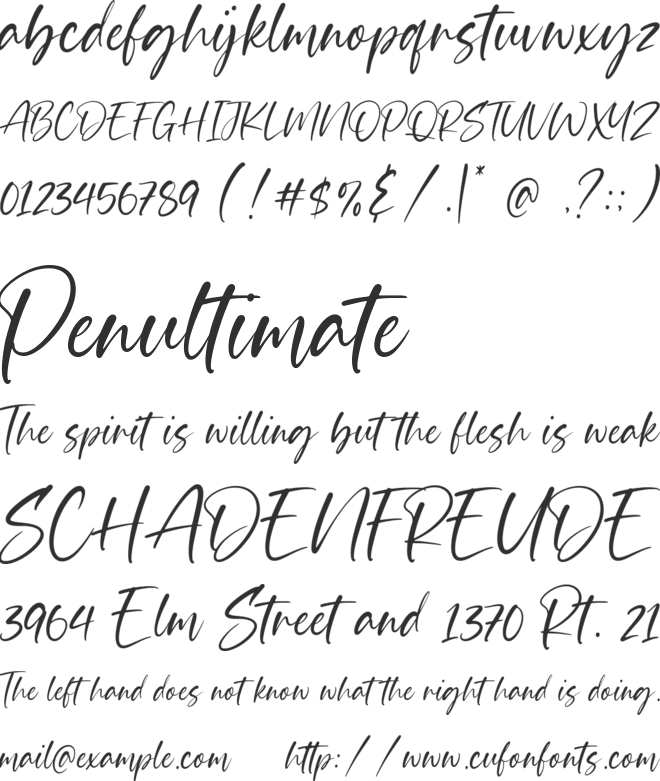 Giantboat font preview