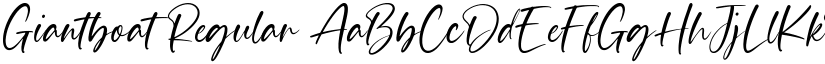 Giantboat Regular font