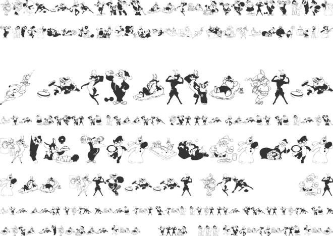 Xmas One font preview