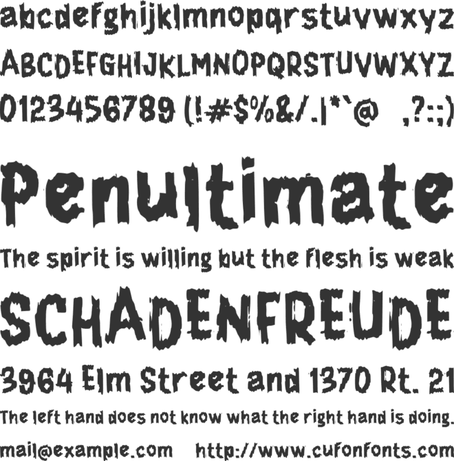 f Fatamor font preview