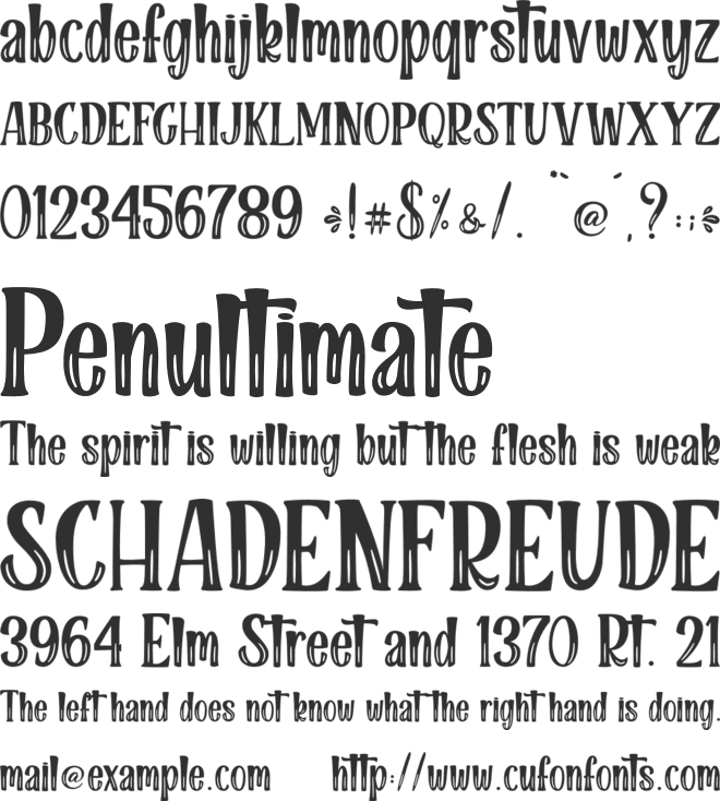 Gray Skin - Personal Use font preview
