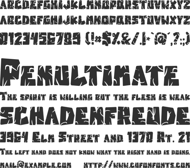 Stone_Head font preview