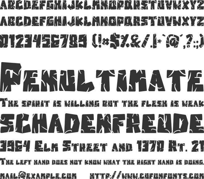 Stone_Head font preview