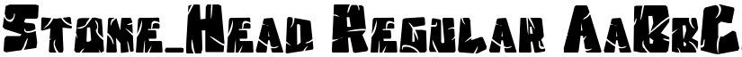 Stone_Head Regular font