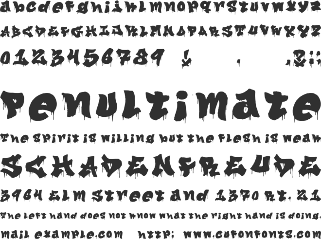 Juicy Bombs font preview