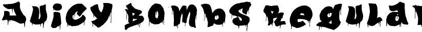 Juicy Bombs Regular font