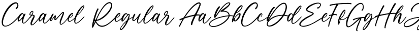 Caramel Regular font