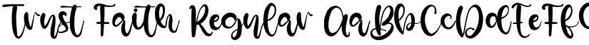 Trust Faith Regular font
