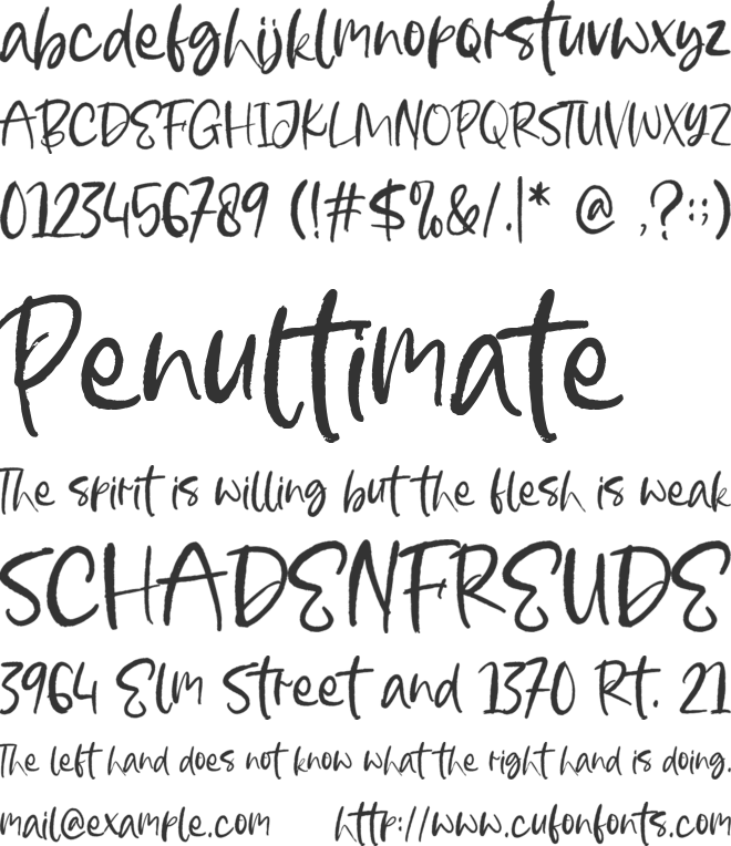 Hoop Bros font preview