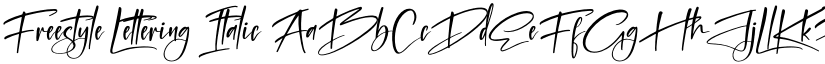 Freestyle Lettering Italic font
