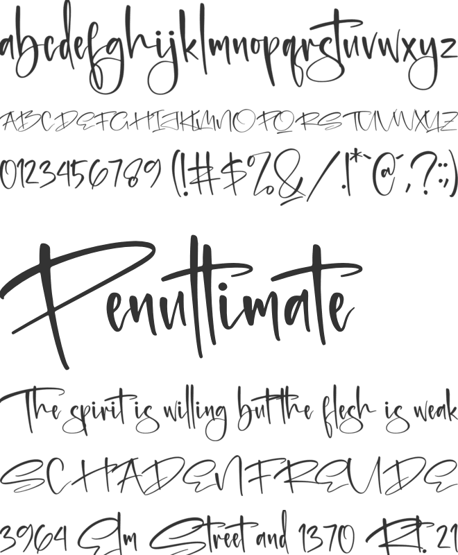 Freestyle Lettering font preview