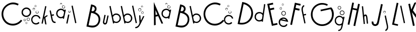 Cocktail Bubbly font