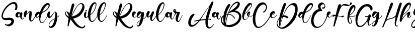 Sandy Rill Regular font