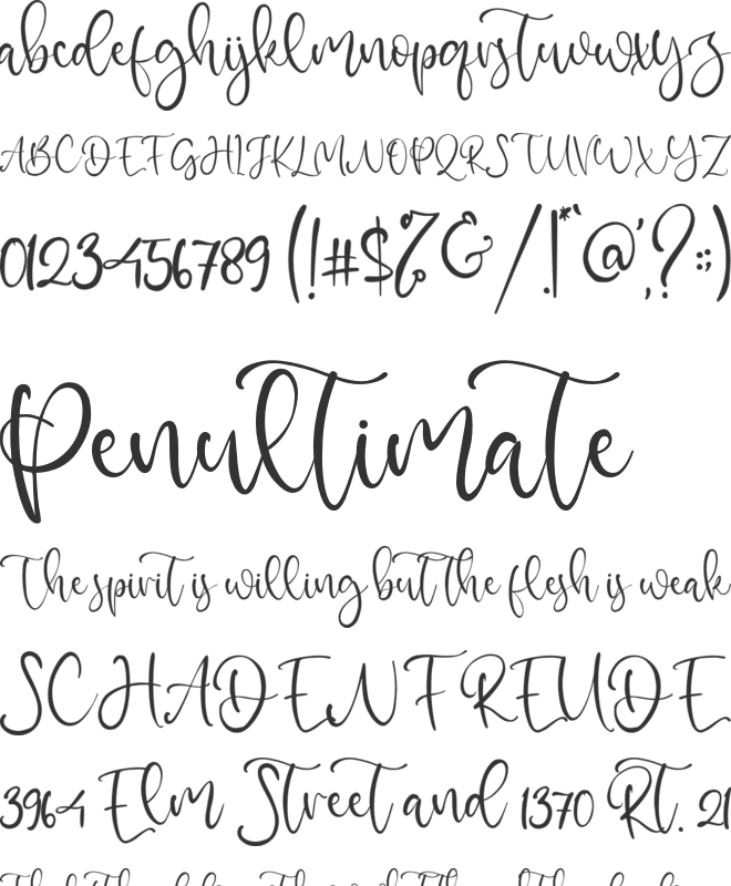 Meat Feast font preview