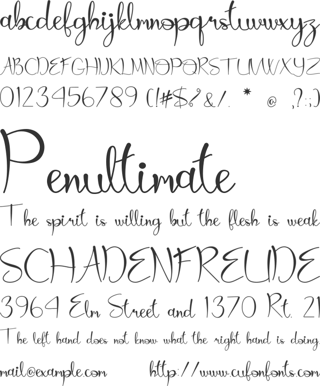 valleri font preview