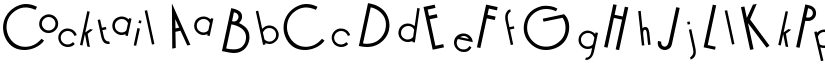 Cocktail font