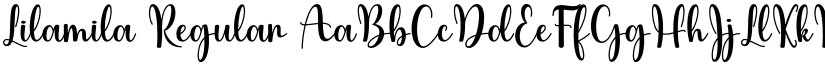 Lilamila Regular font