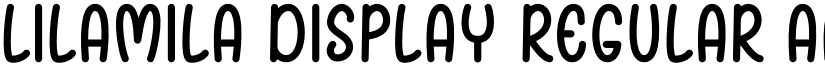 Lilamila Display Regular font