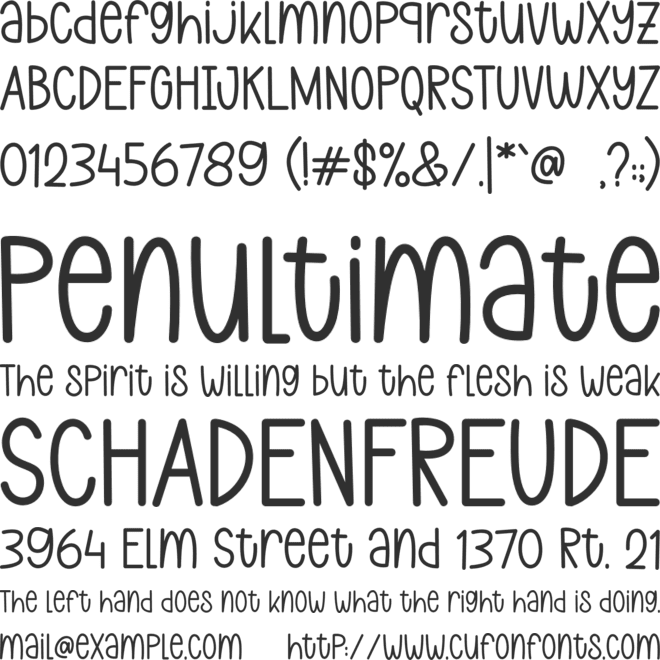 Palm Summer font preview