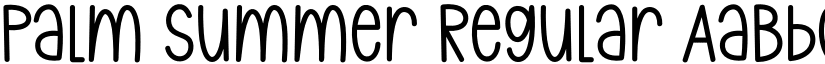 Palm Summer Regular font