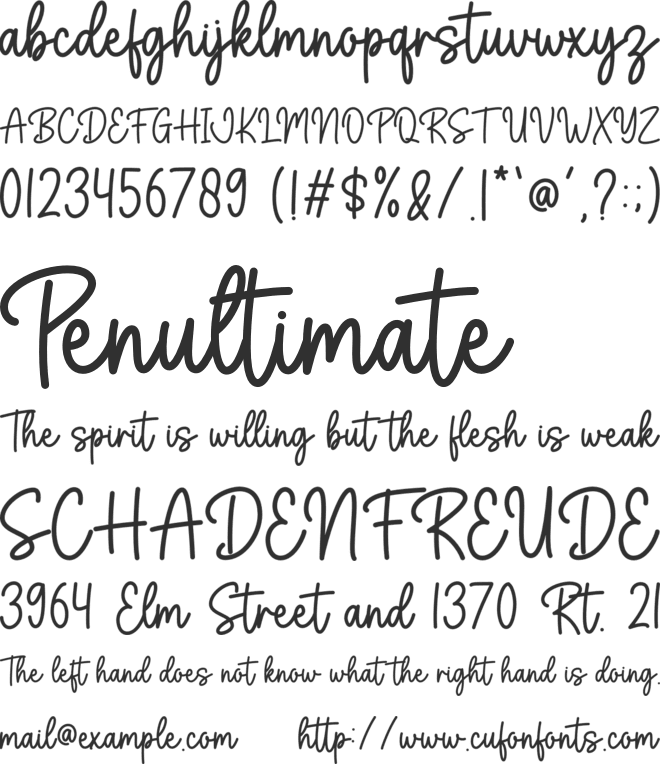 Stay Gold font preview