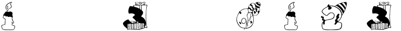 BirthdayDigits font