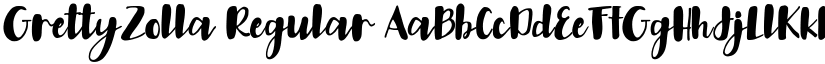 GrettyZolla Regular font