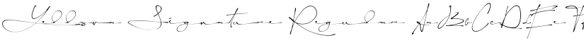 Yellova Signature Regular font