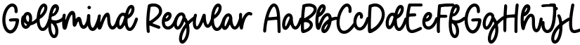 Golfmind Regular font