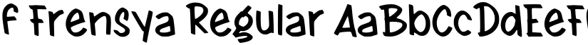 f Frensya Regular font