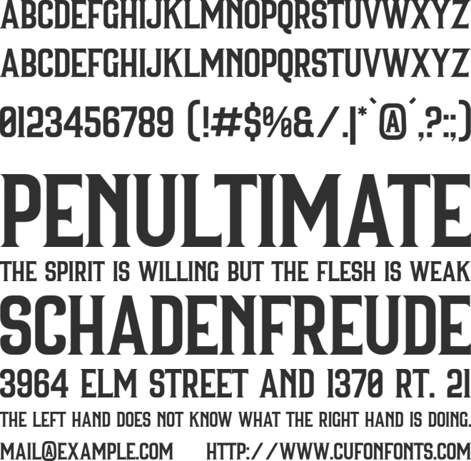 INTTERNO font preview
